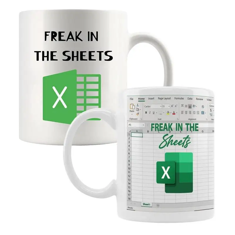The "Freak in the Sheets" Excel Mug