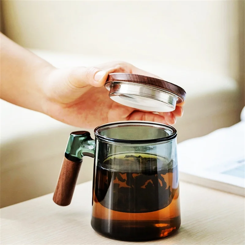 tea separation cup with tea strainer