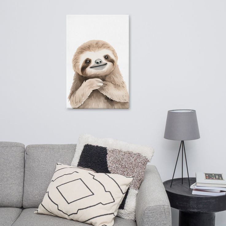 adorable sloth decor