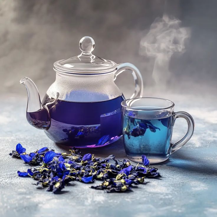 Blue tea